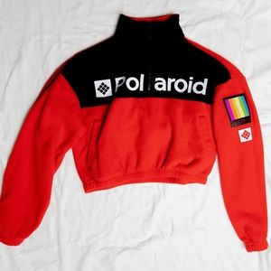 Polaroid crop sweater